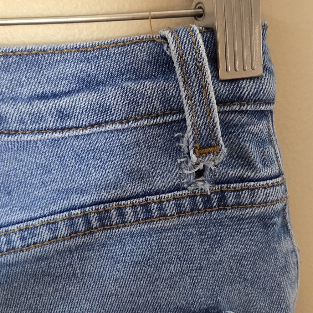 Vibrant M.I.U | Destroyed Ripped Baggy High Rise Straight Leg Jeans Size 27 - Picture 5 of 7